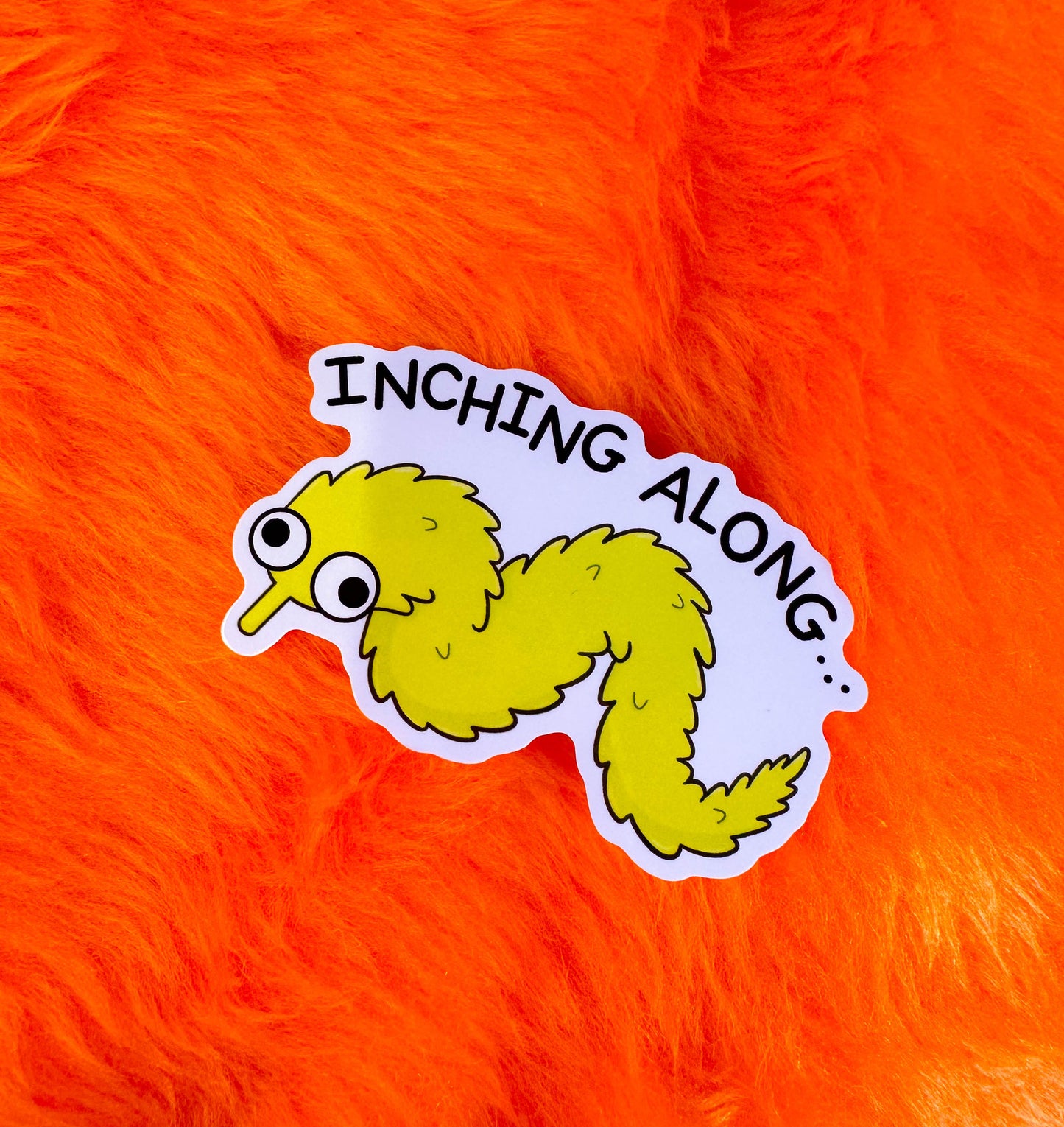 Inching Along Vinyl Sticker