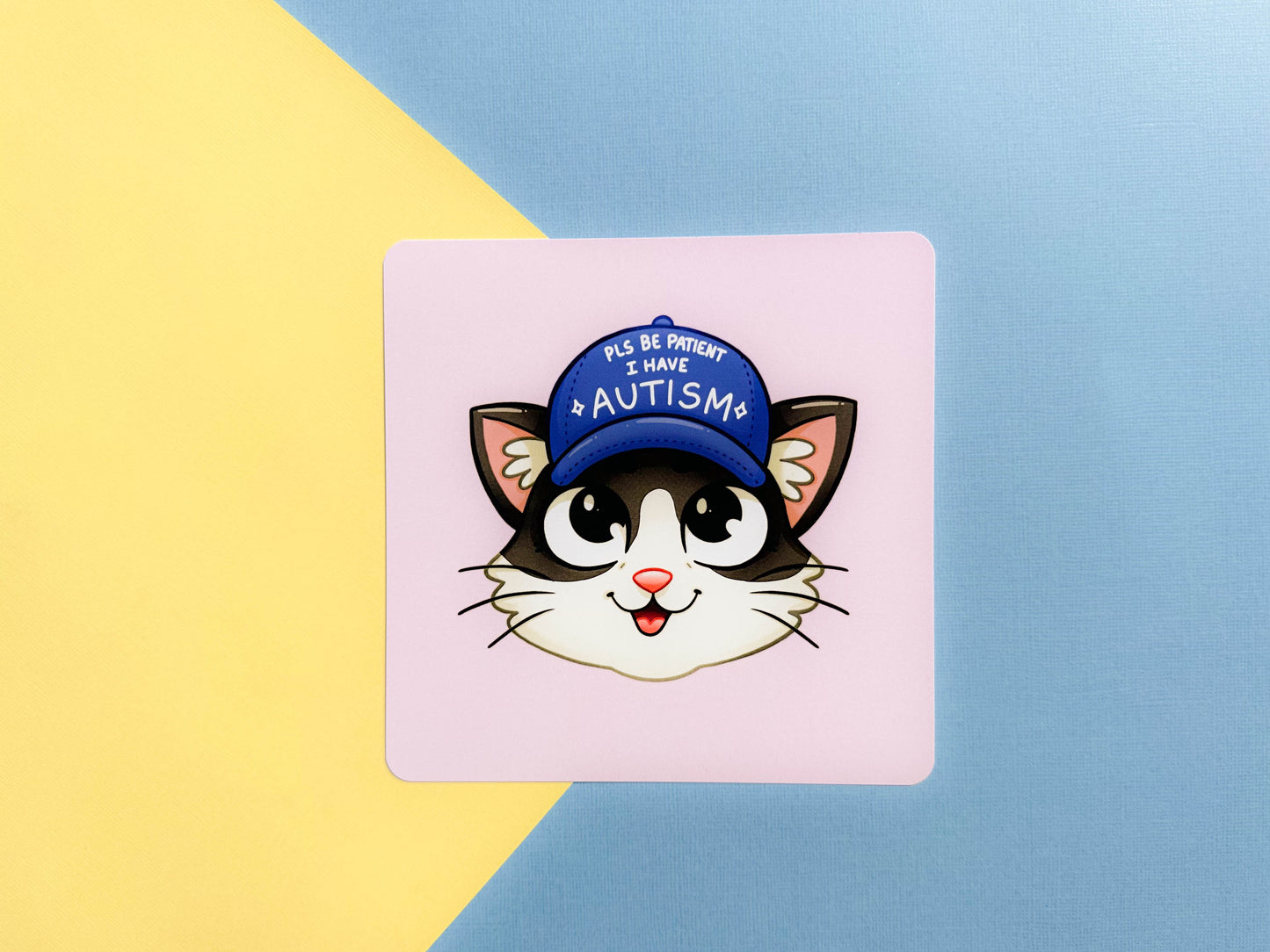 'I Have Autism' Square Print