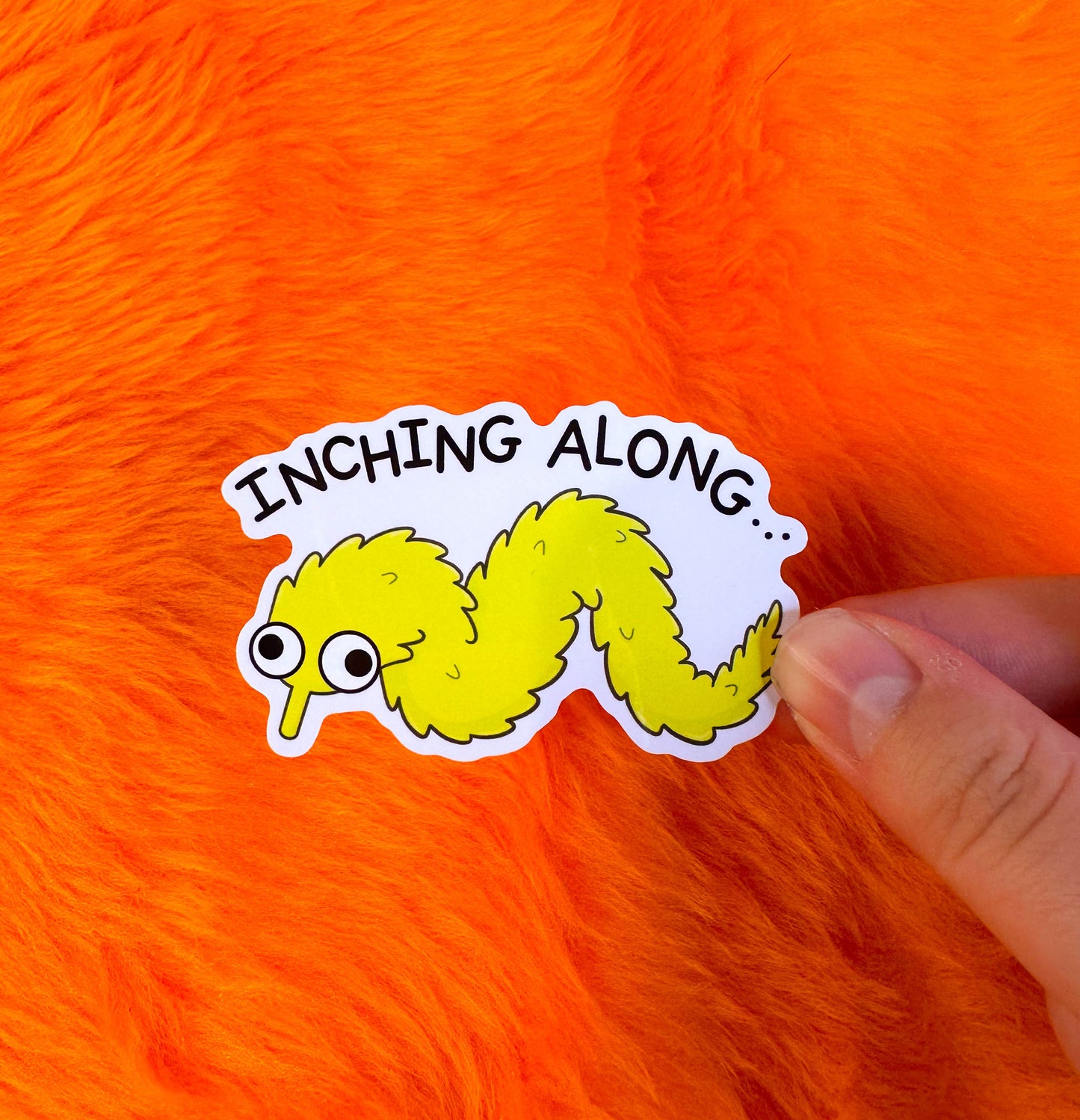 Inching Along Vinyl Sticker