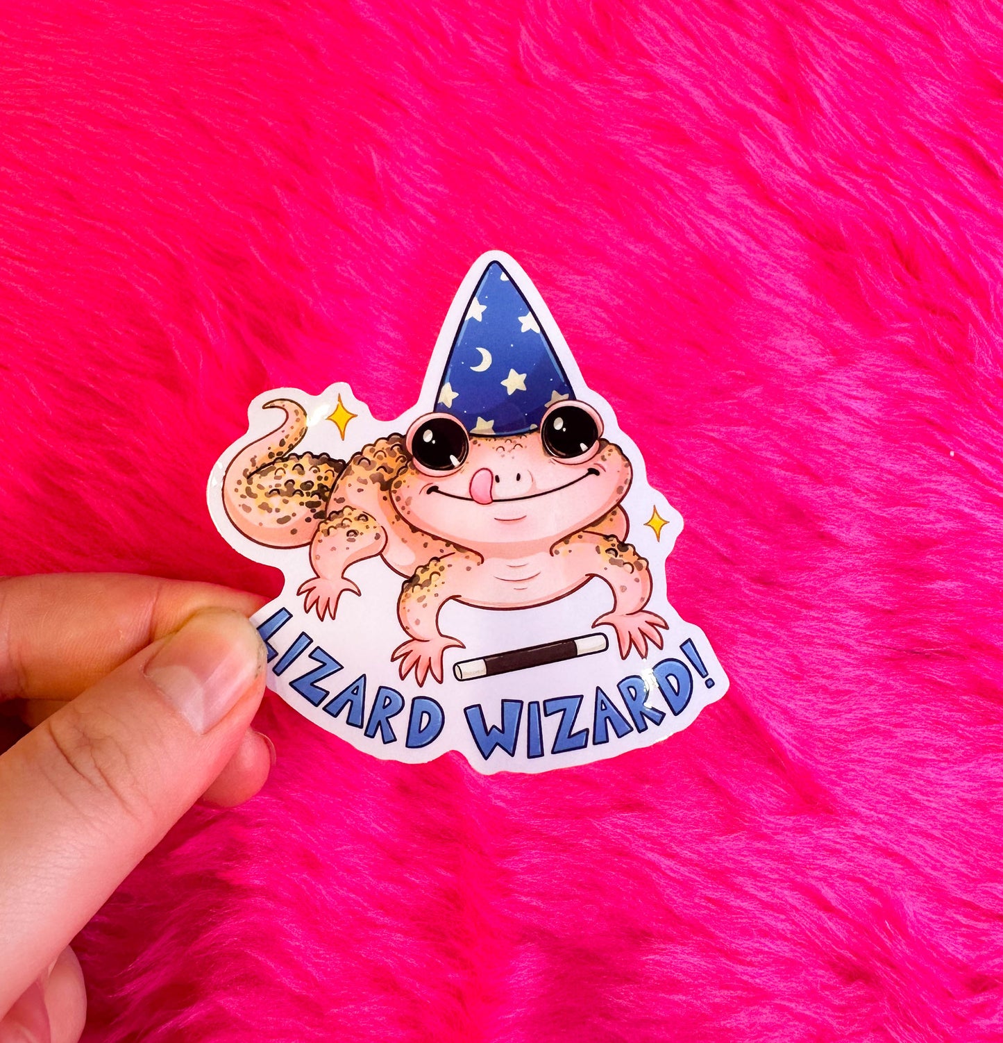 Lizard Wizard Vinyl Sticker