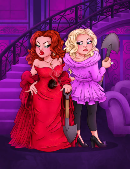 Helen & Madeline A5 Print