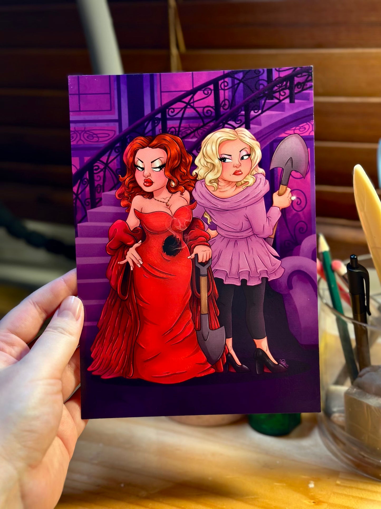 Helen & Madeline A5 Print