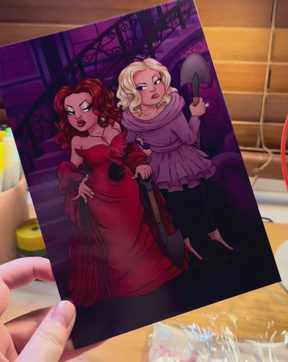 Helen & Madeline A5 Print