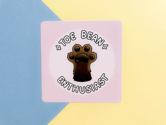 Toe Bean Enthusiast Square Print