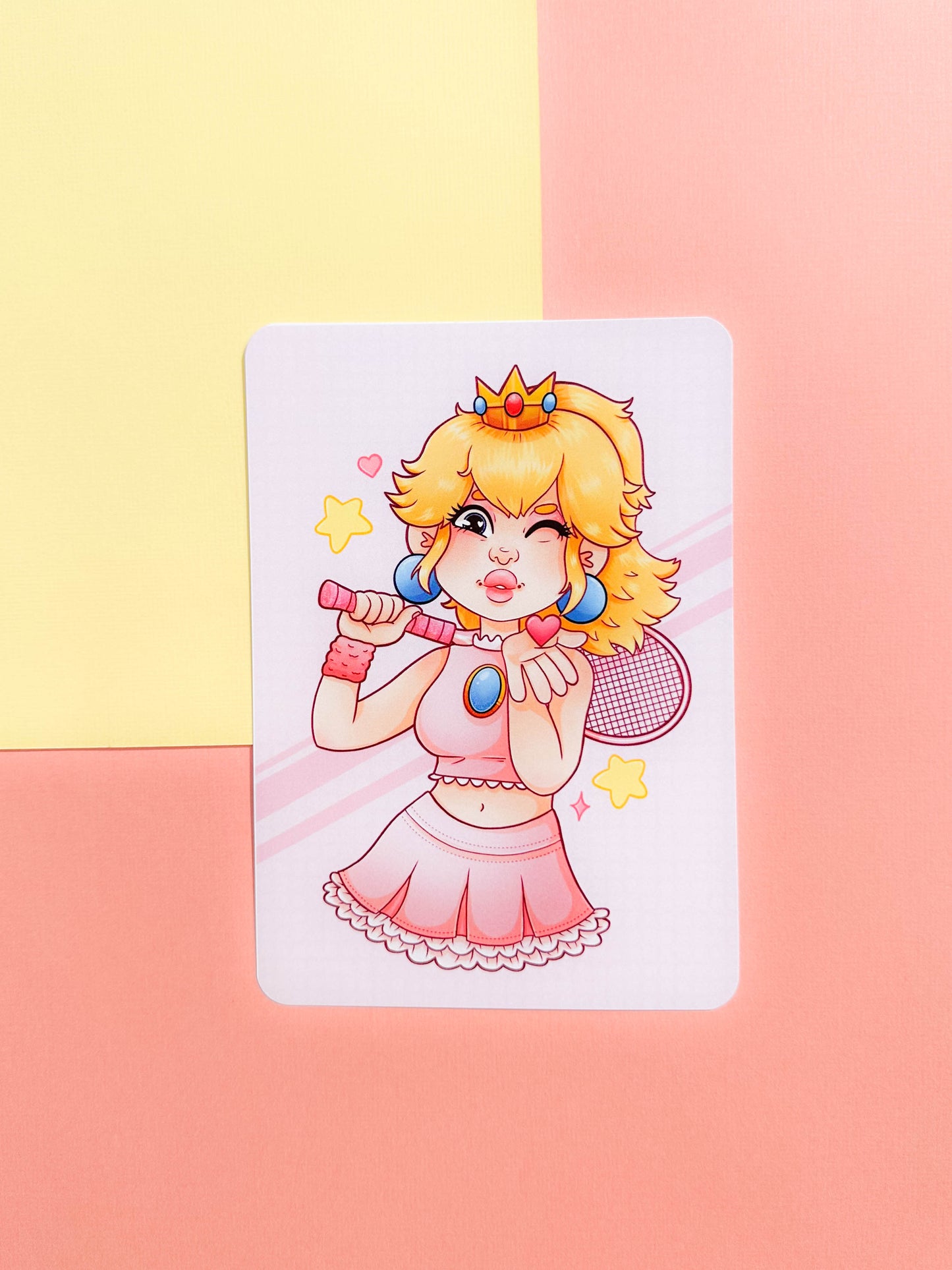 Tennis Peach A6 Print