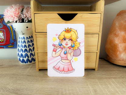 Tennis Peach A6 Print