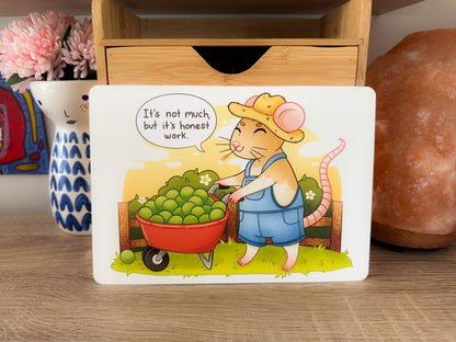 Pea Farmer Rat A5 Print